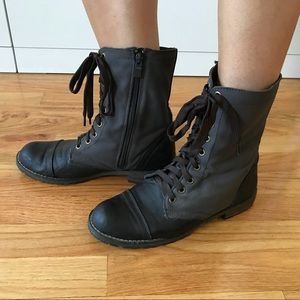 Brown Vegan / Faux Leather Boots